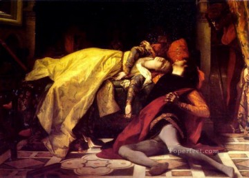La muerte de Francesca de Rimini y Paolo Malatesta Academicismo Alexandre Cabanel Pinturas al óleo